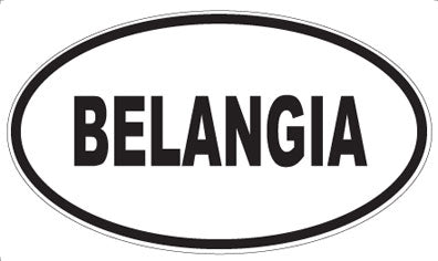 BELANGIA - Oval Magnet