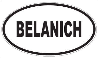 BELANICH - Oval Magnet
