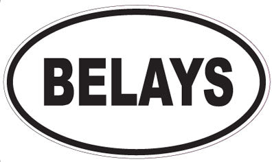 BELAYS - Oval Sticker