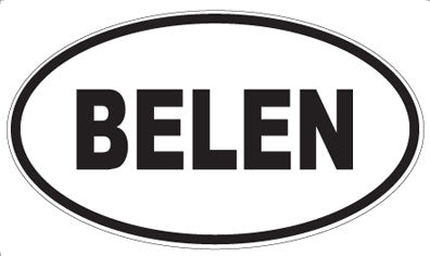 BELEN - Oval Magnet