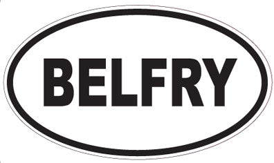 BELFRY - Oval Sticker