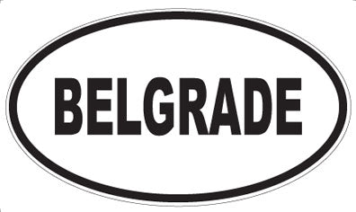 BELGRADE - Oval Magnet