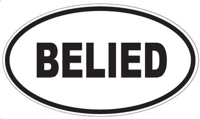 BELIED - Oval Sticker