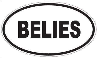 BELIES - Oval Sticker