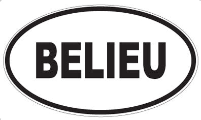 BELIEU - Oval Magnet