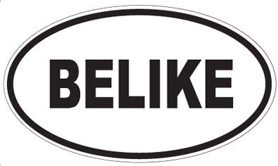 BELIKE - Oval Sticker