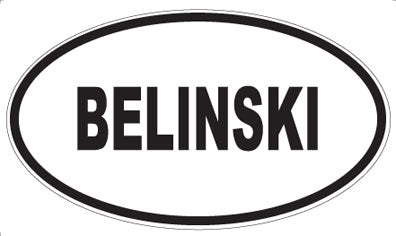 BELINSKI - Oval Magnet