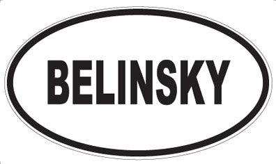 BELINSKY - Oval Magnet