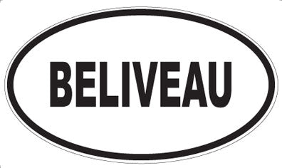 BELIVEAU - Oval Magnet