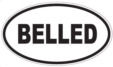 BELLED - Oval Sticker