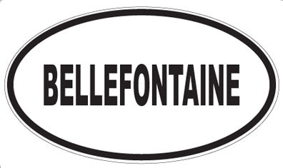 BELLEFONTAINE - Oval Magnet