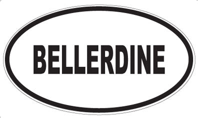 BELLERDINE - Oval Magnet
