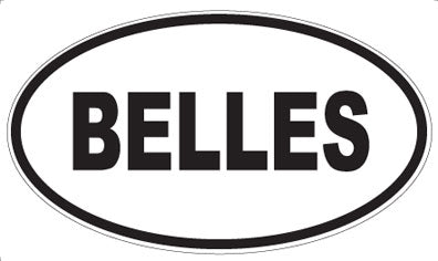 BELLES - Oval Magnet