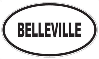 BELLEVILLE - Oval Magnet