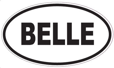 BELLE - Oval Magnet