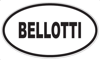 BELLOTTI - Oval Magnet