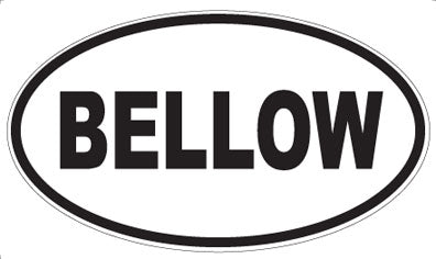 BELLOW - Oval Magnet