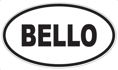 BELLO - Oval Magnet