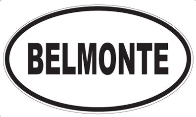BELMONTE - Oval Magnet
