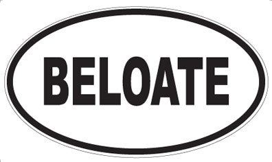 BELOATE - Oval Magnet