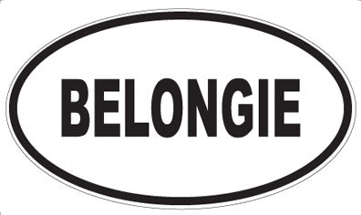 BELONGIE - Oval Magnet