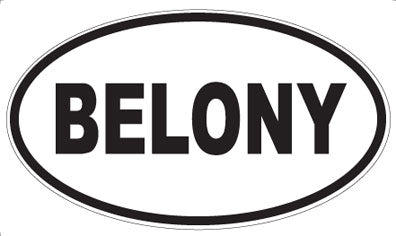 BELONY - Oval Magnet