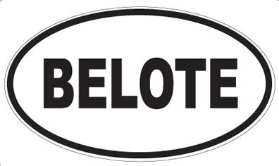 BELOTE - Oval Magnet