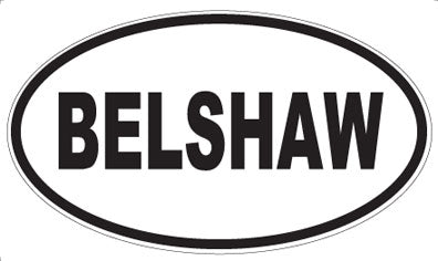 BELSHAW - Oval Magnet