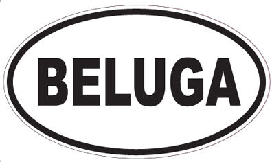 BELUGA - Oval Sticker