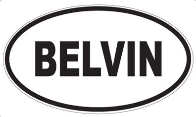 BELVIN - Oval Magnet