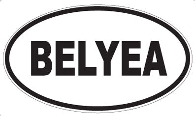 BELYEA - Oval Magnet