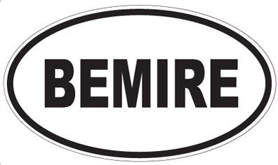 BEMIRE - Oval Sticker