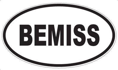 BEMISS - Oval Magnet