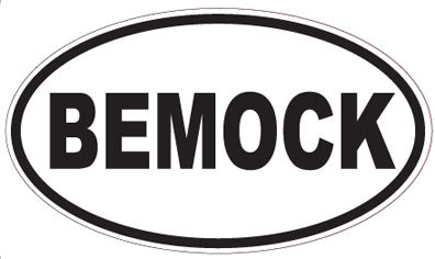 BEMOCK - Oval Sticker