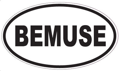 BEMUSE - Oval Sticker