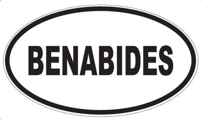 BENABIDES - Oval Magnet