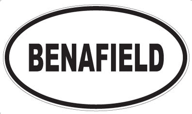 BENAFIELD - Oval Magnet