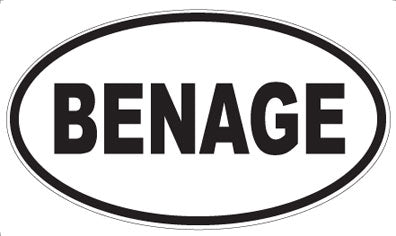 BENAGE - Oval Magnet