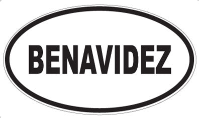 BENAVIDEZ - Oval Magnet