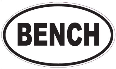 BENCH - Oval Sticker