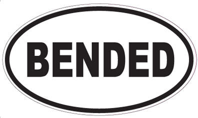 BENDED - Oval Sticker