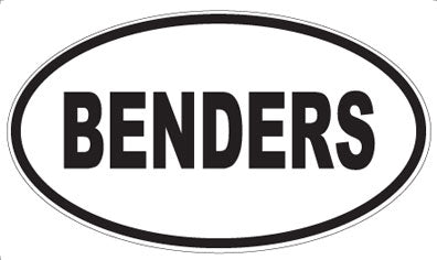 BENDERS - Oval Magnet