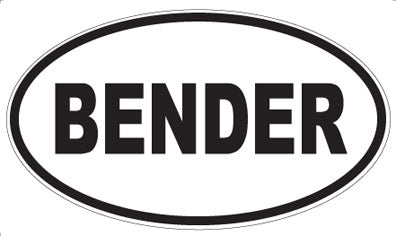 BENDER - Oval Magnet