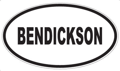 BENDICKSON - Oval Magnet