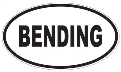 BENDING - Oval Magnet