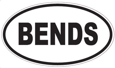 BENDS - Oval Magnet
