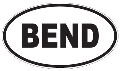 BEND - Oval Magnet