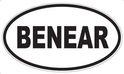BENEAR - Oval Magnet