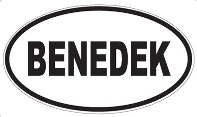 BENEDEK - Oval Magnet