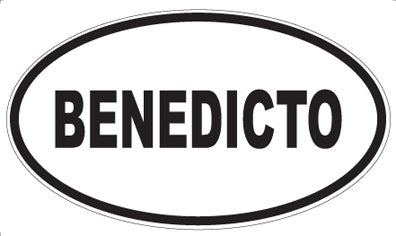 BENEDICTO - Oval Magnet